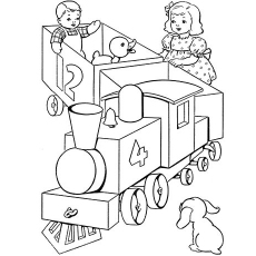 Top free printable train coloring pages online