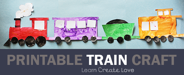 Printable train craft