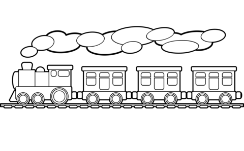 Toy train coloring page free printable coloring pages