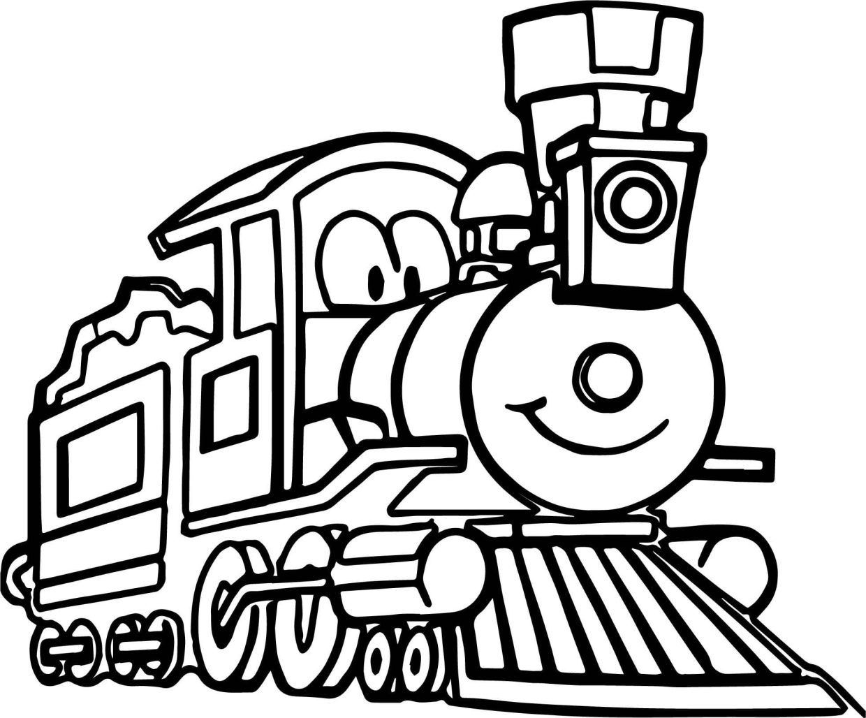 Cute train coloring pages printable free and easy for kids