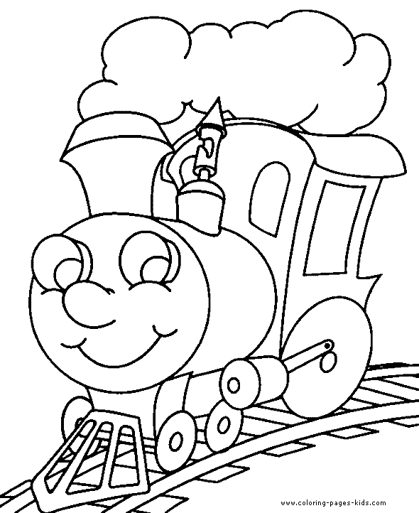 Steam train color pages