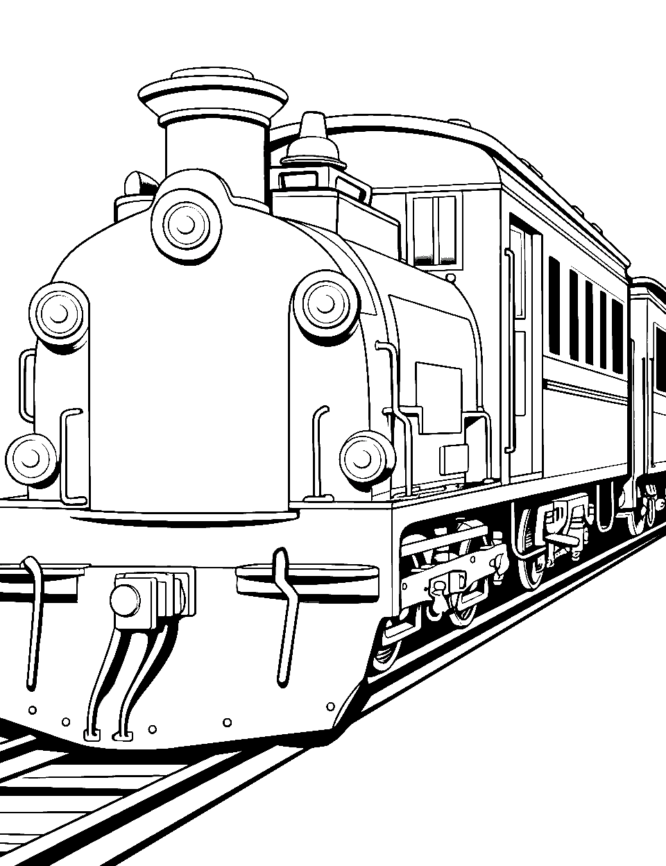 Train coloring pages free printable sheets