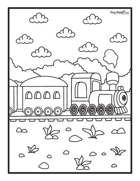 Printable train coloring pages â sheets to color