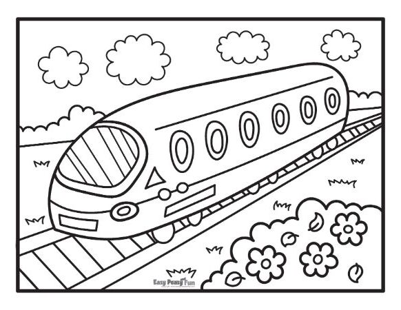 Printable train coloring pages â sheets to color