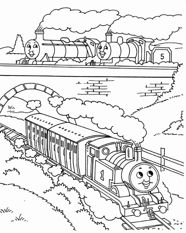 Free printable train coloring pages for kids