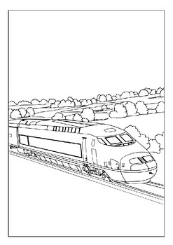 Create endless adventures with our printable train coloring pages collection