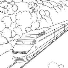 Train coloring pages