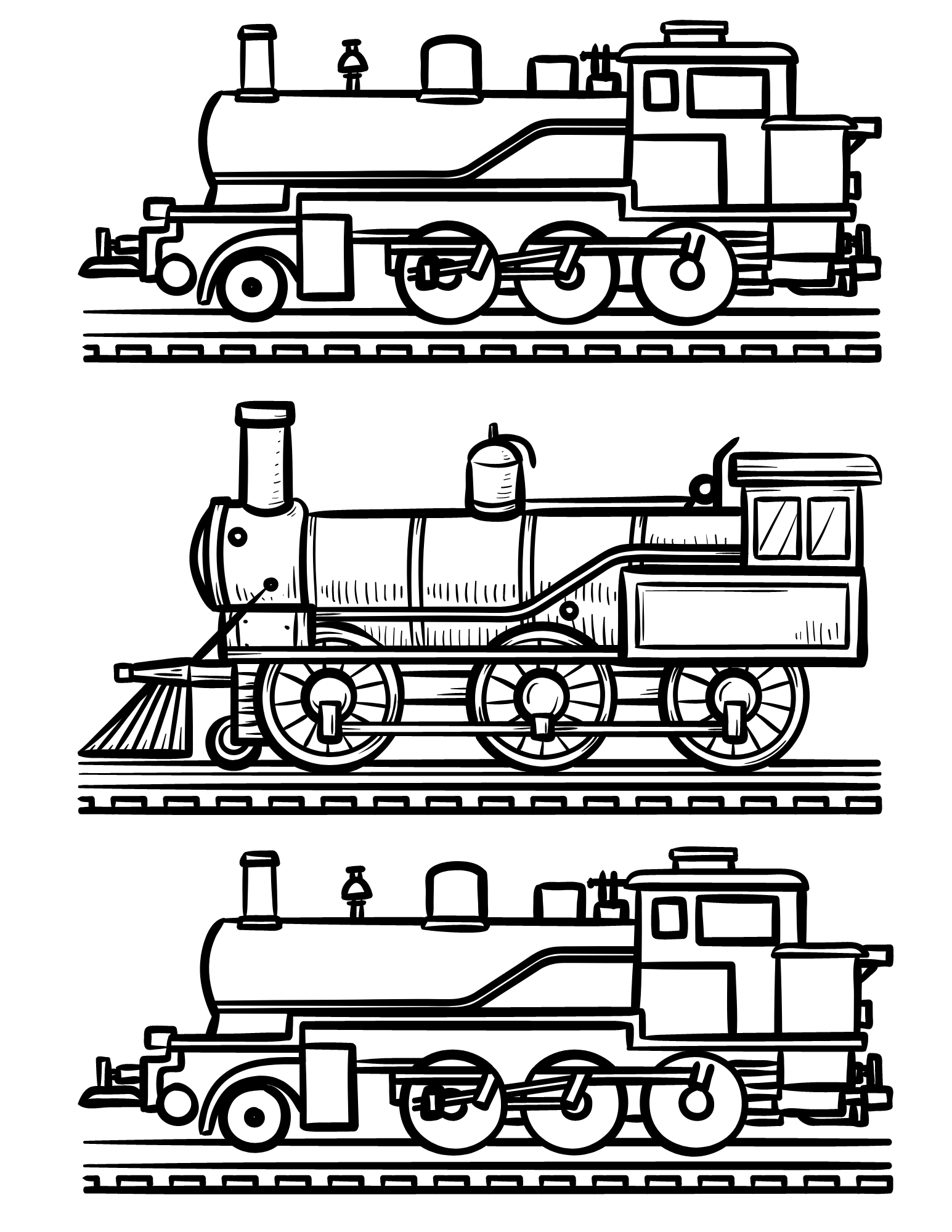 All aboard for these fun train facts and train coloring pages