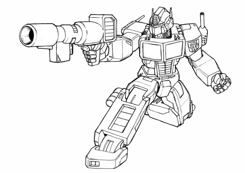 Coloring pages transformers