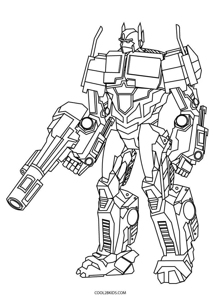 Free printable optimus prime coloring pages for kids