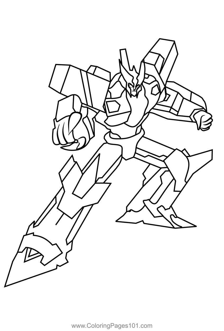 Megatronus from transformers coloring page for kids