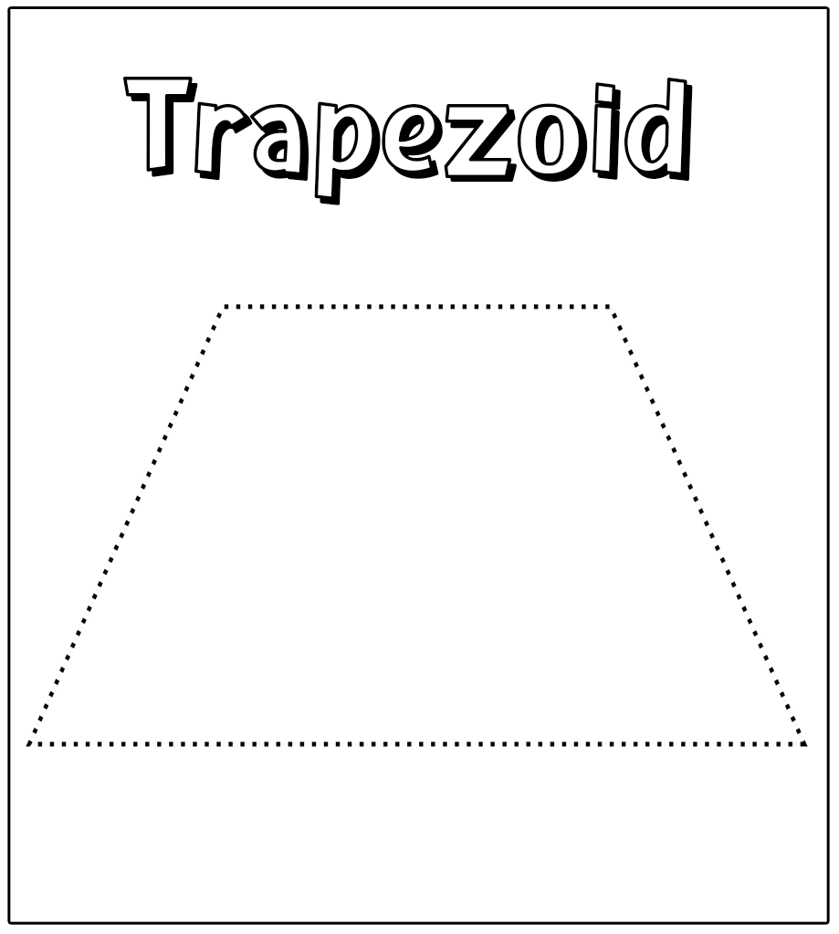 Trace color shape flash cards printable shape flash cards