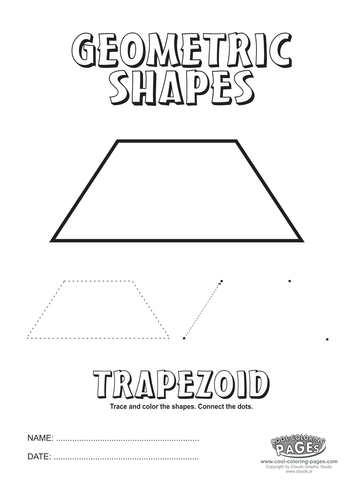 Geometric shapes trapezoid teaching resources