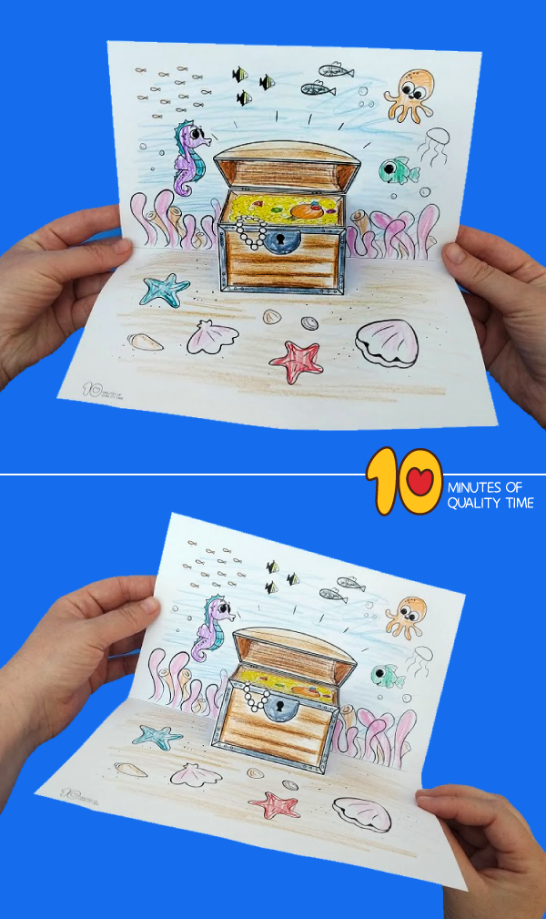 Underwater treasure chest craft â minutes of quality time