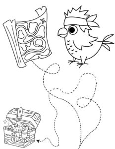 Pirate coloring pages free printable sheets