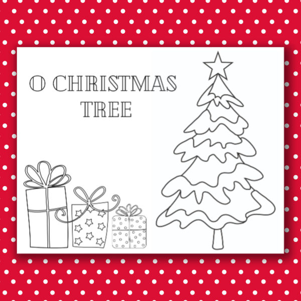 Christmas tree coloring pages