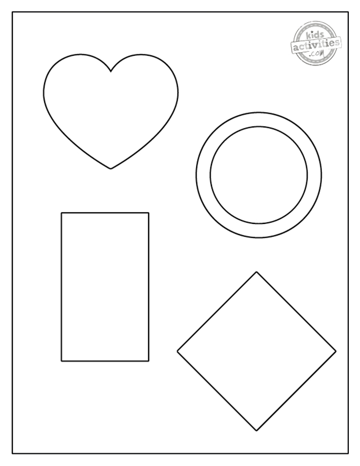 Free printable shape coloring pages kids activities blog