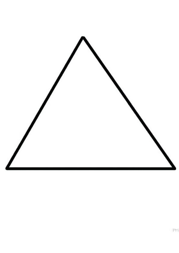 Coloring pages triangle coloring sheet