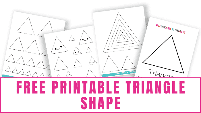 Free printable triangle shape