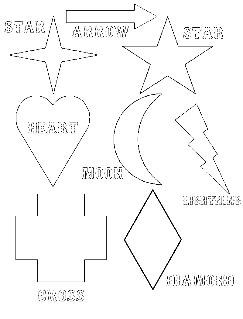 Free printable shapes coloring pages for kids