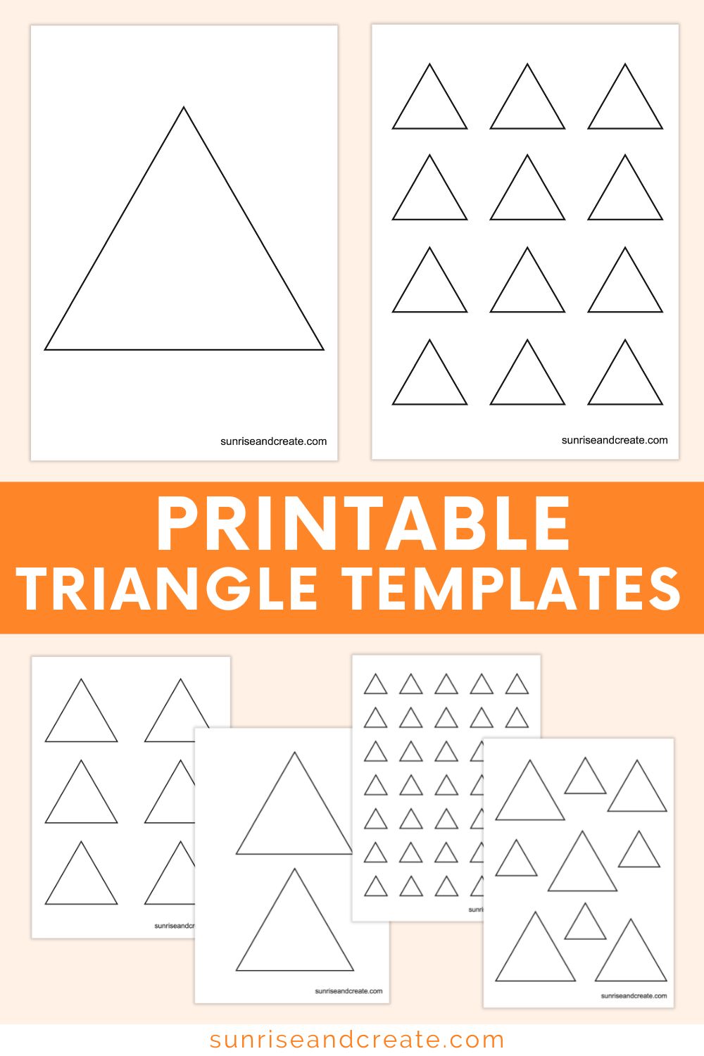 Free printable triangle templates