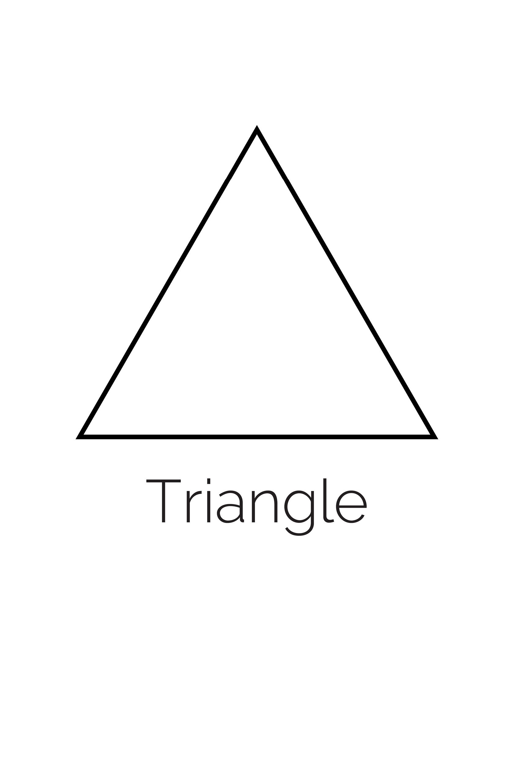 Free printable triangle shape