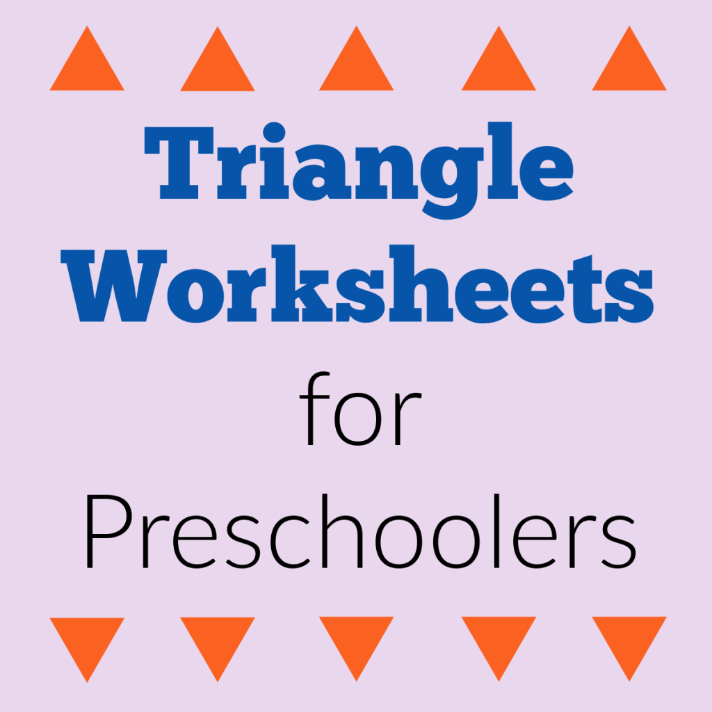 Triangle worksheets for preschool free printable â free preschool printables