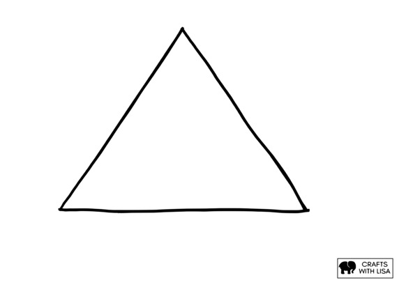 Triangle shape coloring page