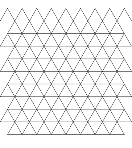 Tessellation with triangle coloring page free printable coloring pages