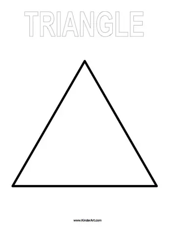 Triangle coloring page â