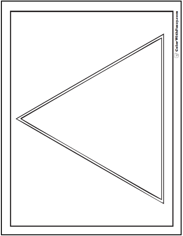 Shape coloring pages â digital pdf squares circles triangles