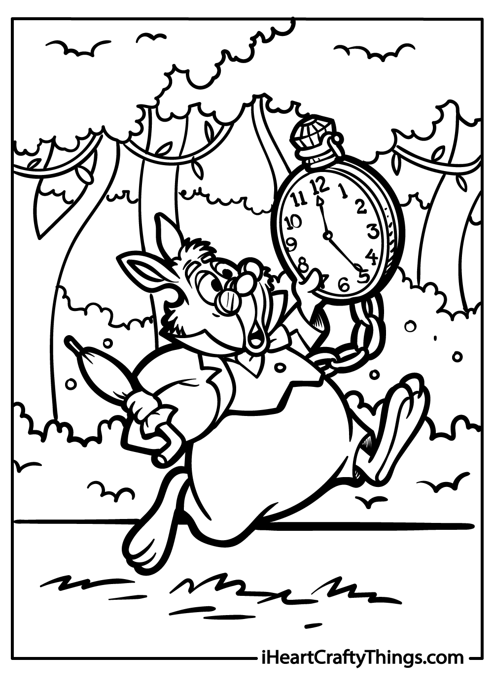 Alice in wonderland coloring pages free printables