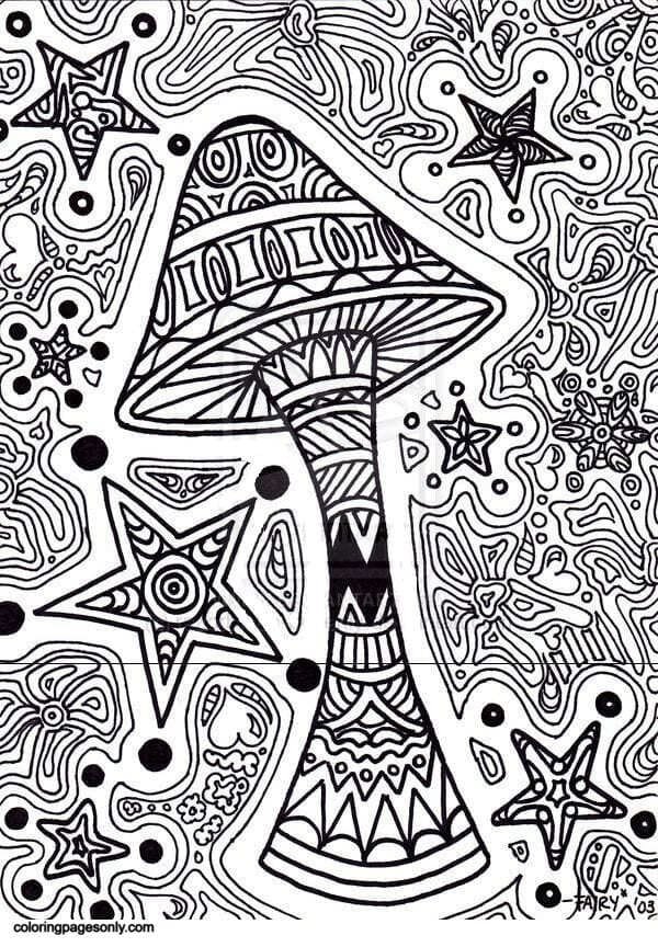 Trippy coloring pages printable for free download