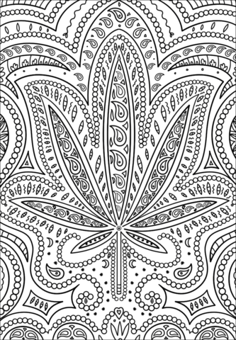 Trippy weed coloring page free printable coloring pages