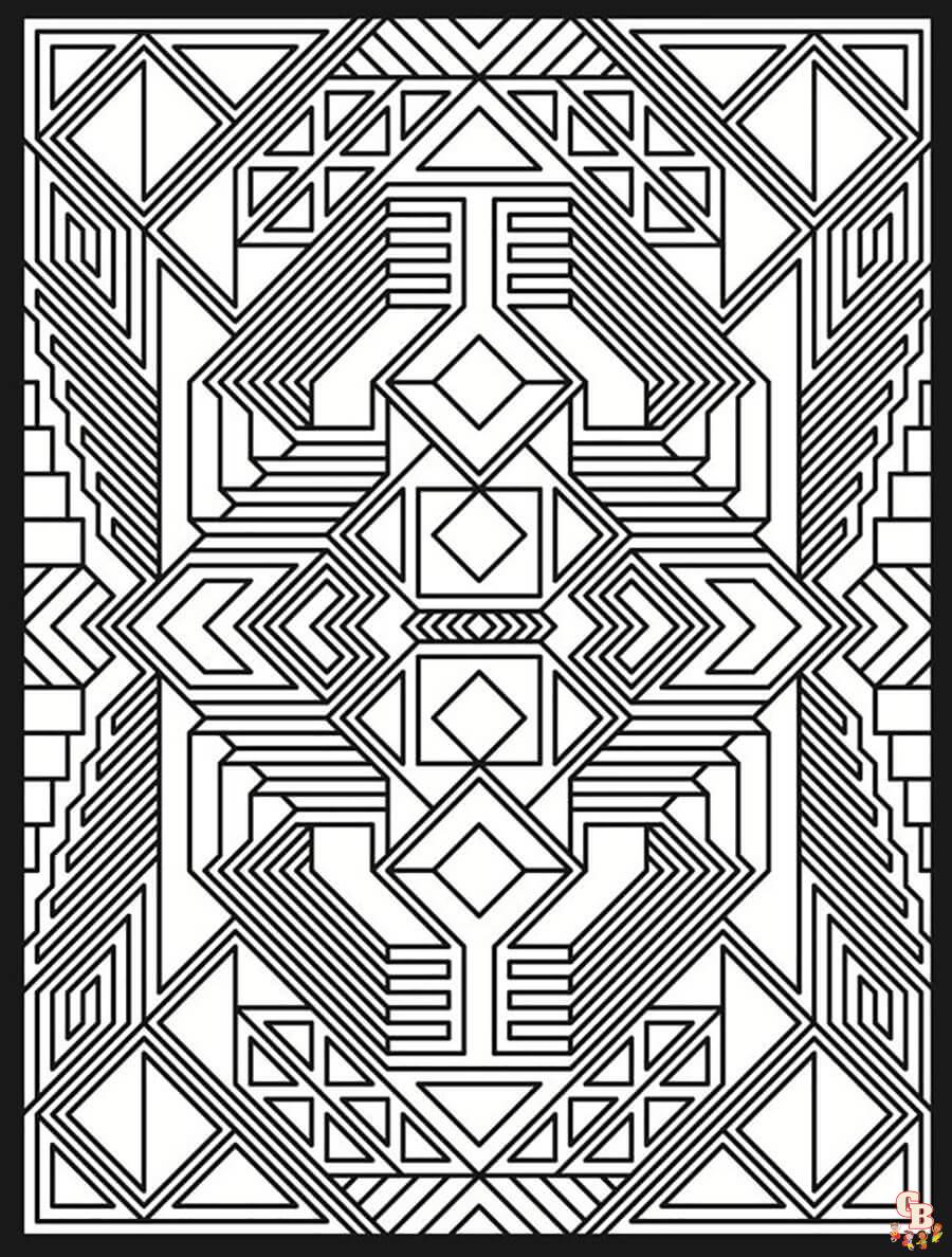 Trippy coloring pages