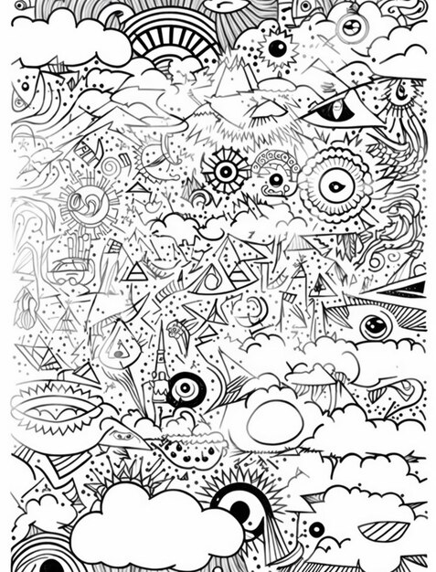 Page trippy coloring page images