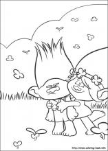 Trolls coloring pages on coloring