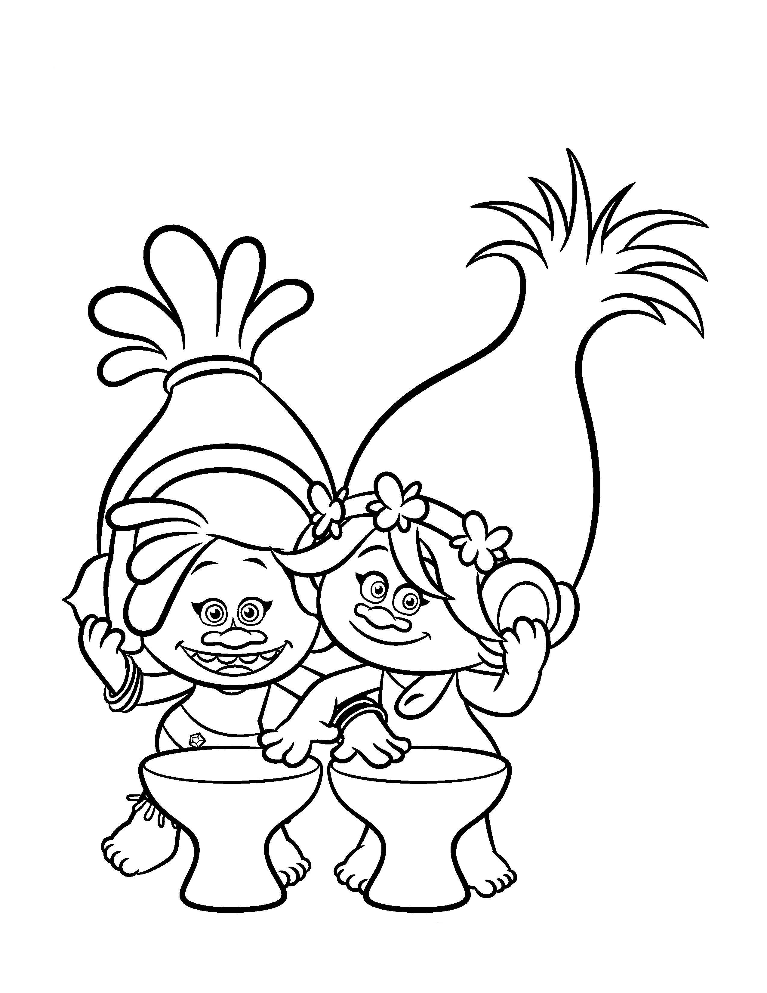 Poppy coloring pages