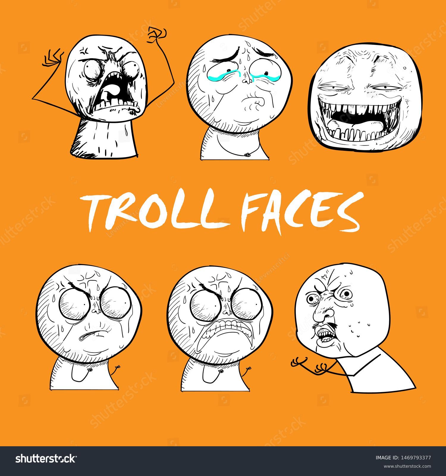 Troll face over royalty