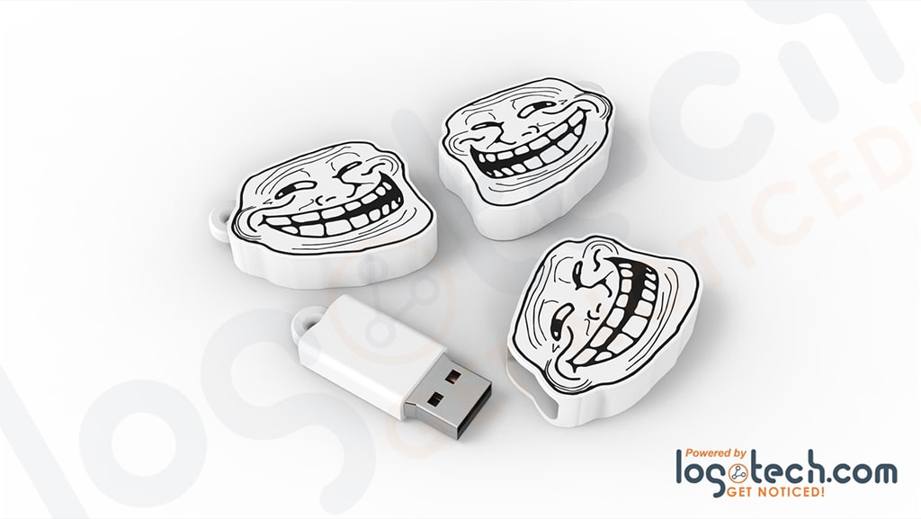 Custom troll face meme flash drive