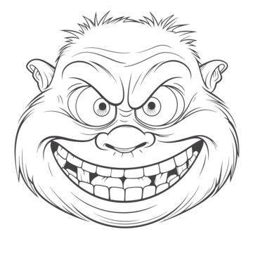 Troll face outline png transparent images free download vector files