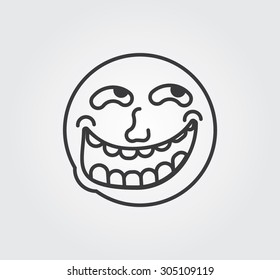 Troll face vector art graphics