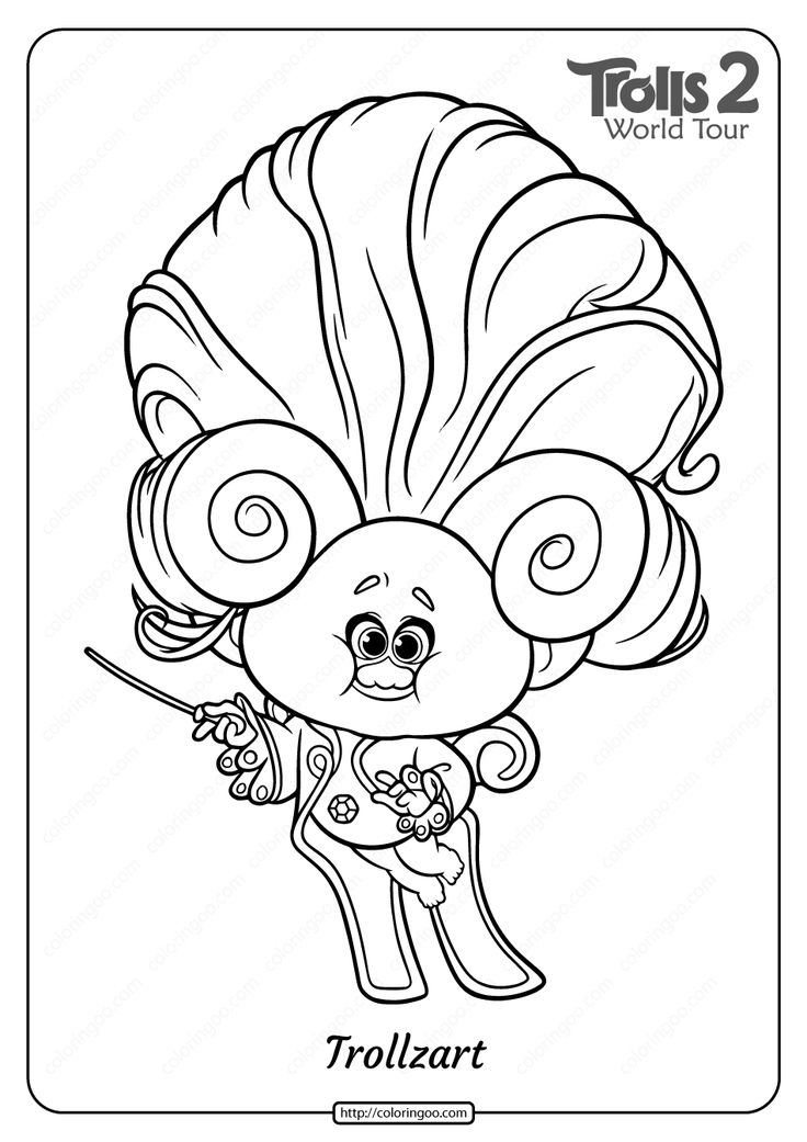 Free printable trolls trollzart pdf coloring page poppy coloring page coloring pages free coloring pages