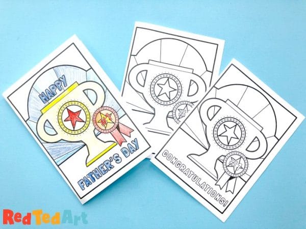 Printable pop up trophy cards