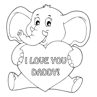 Happy fathers day coloring pages for kids