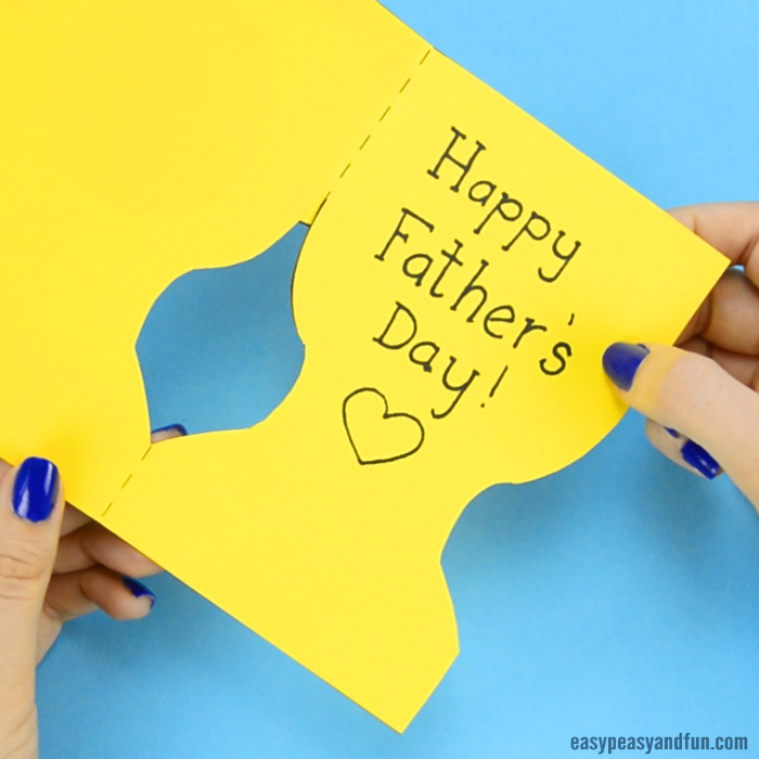 Fathers day trophy card