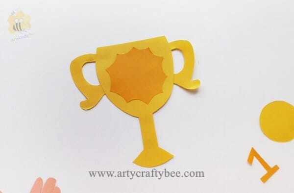 Diy fathers day trophy card craft easy