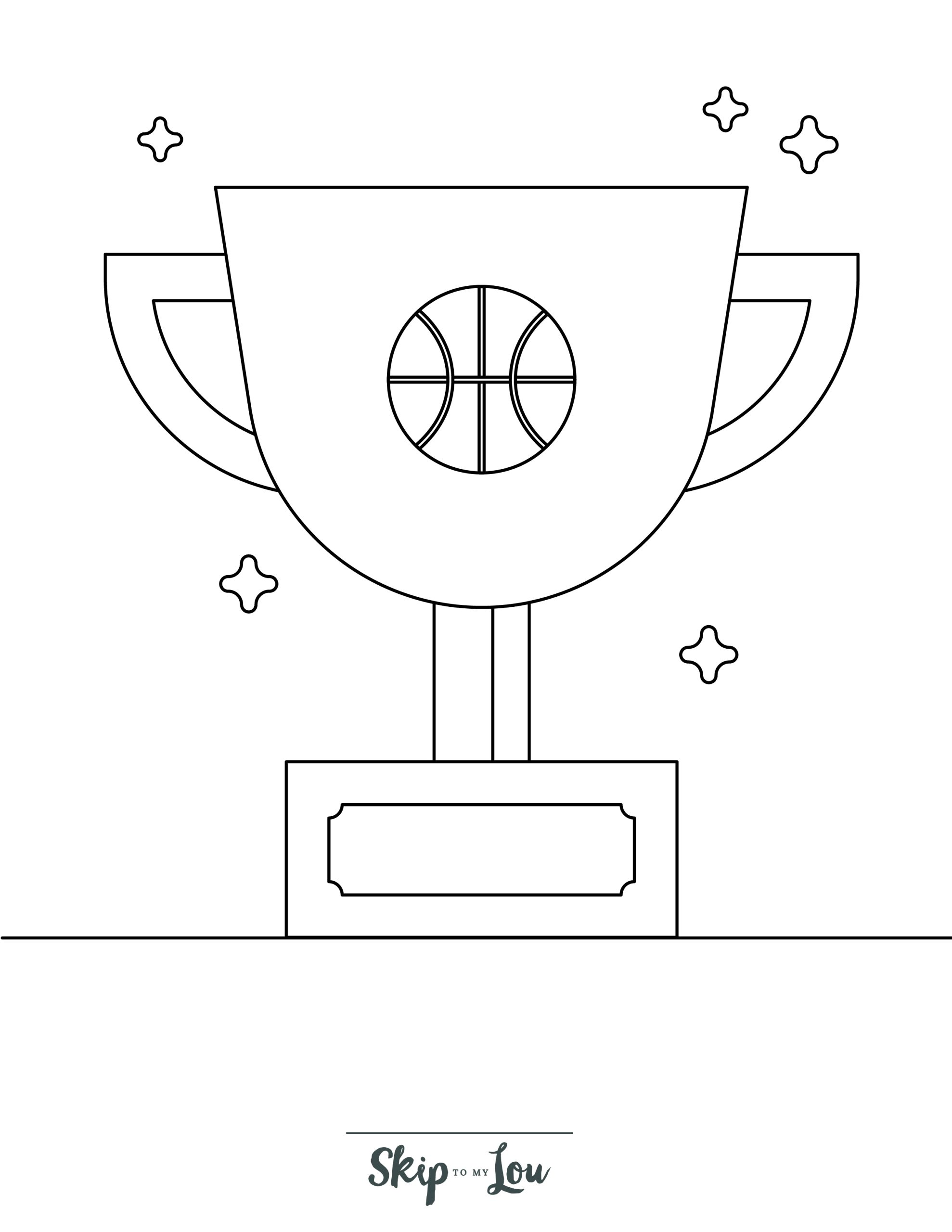 Basketball coloring pages