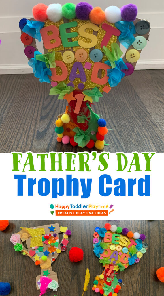 Trophy card for fathers day