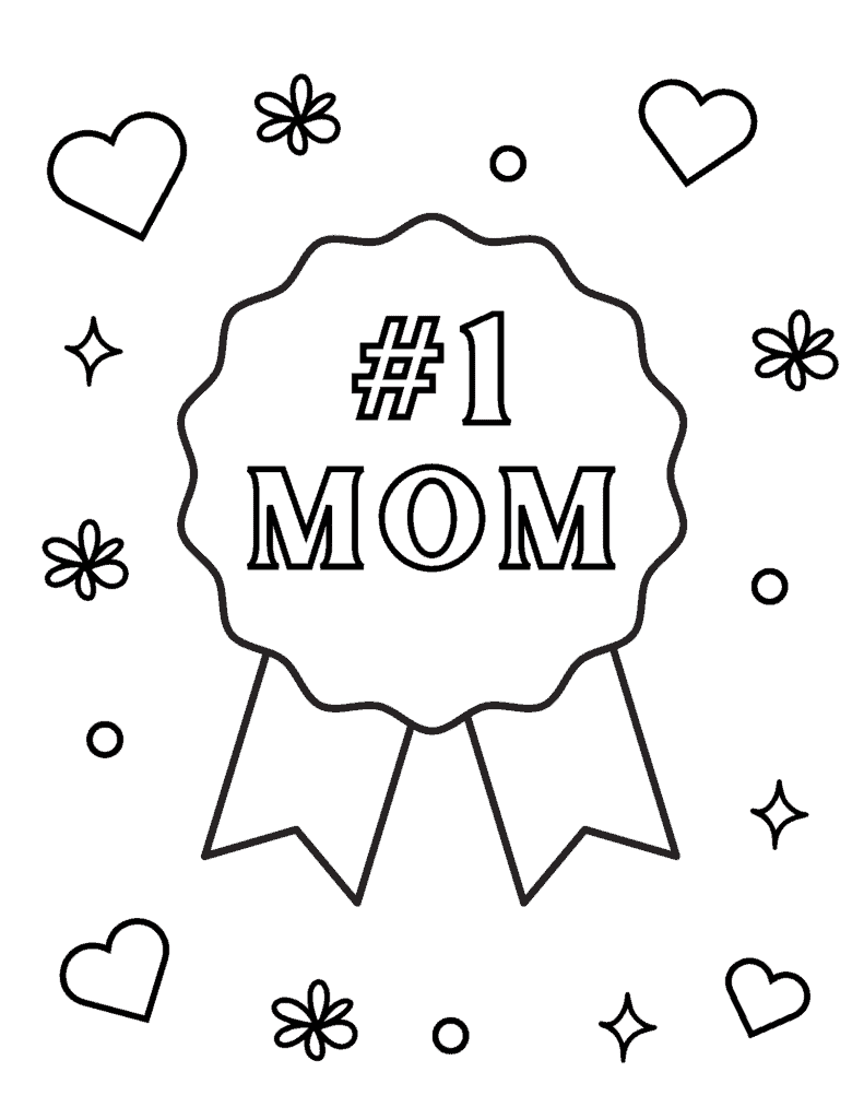 Free printable mothers day coloring pages for kids